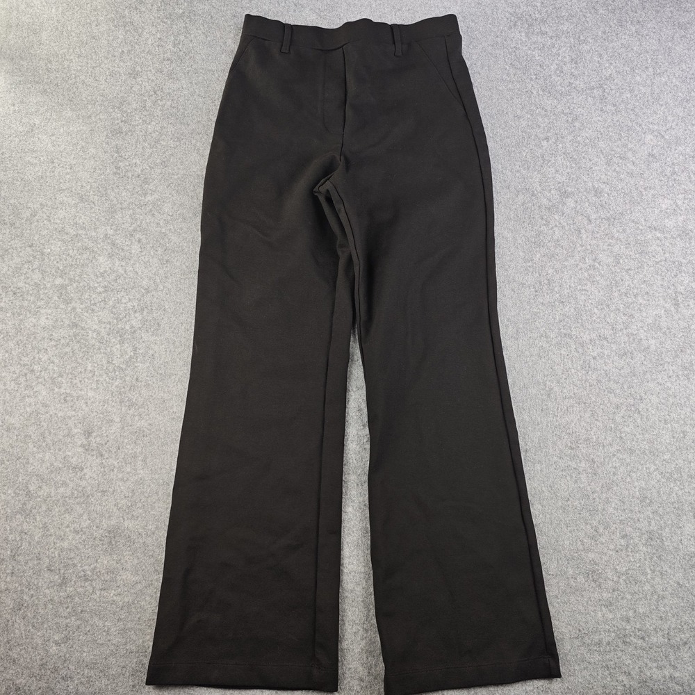 Quince Ultra Stretch Ponte Bootcut Pants Women's Small Black Pull On